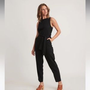 Eloise Belted Jumpsuit in Black size medium never worn with tags